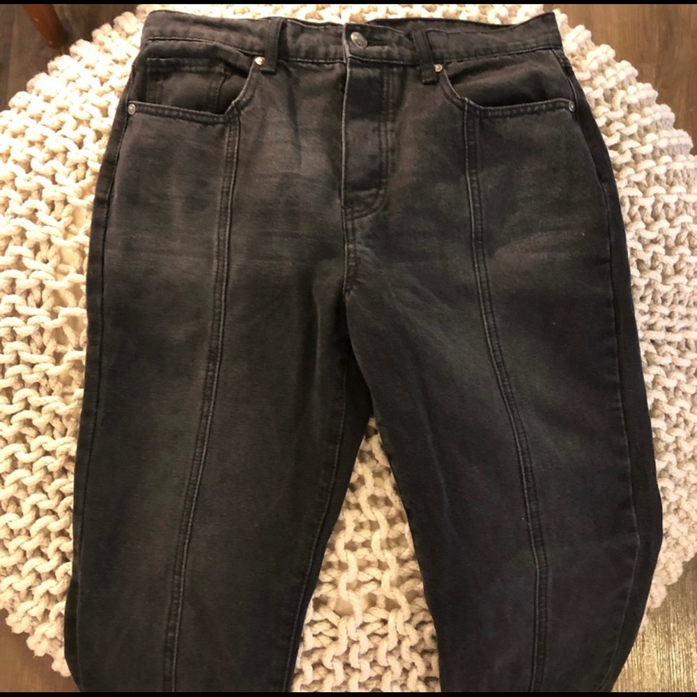 Forever 21 black straight leg jeans